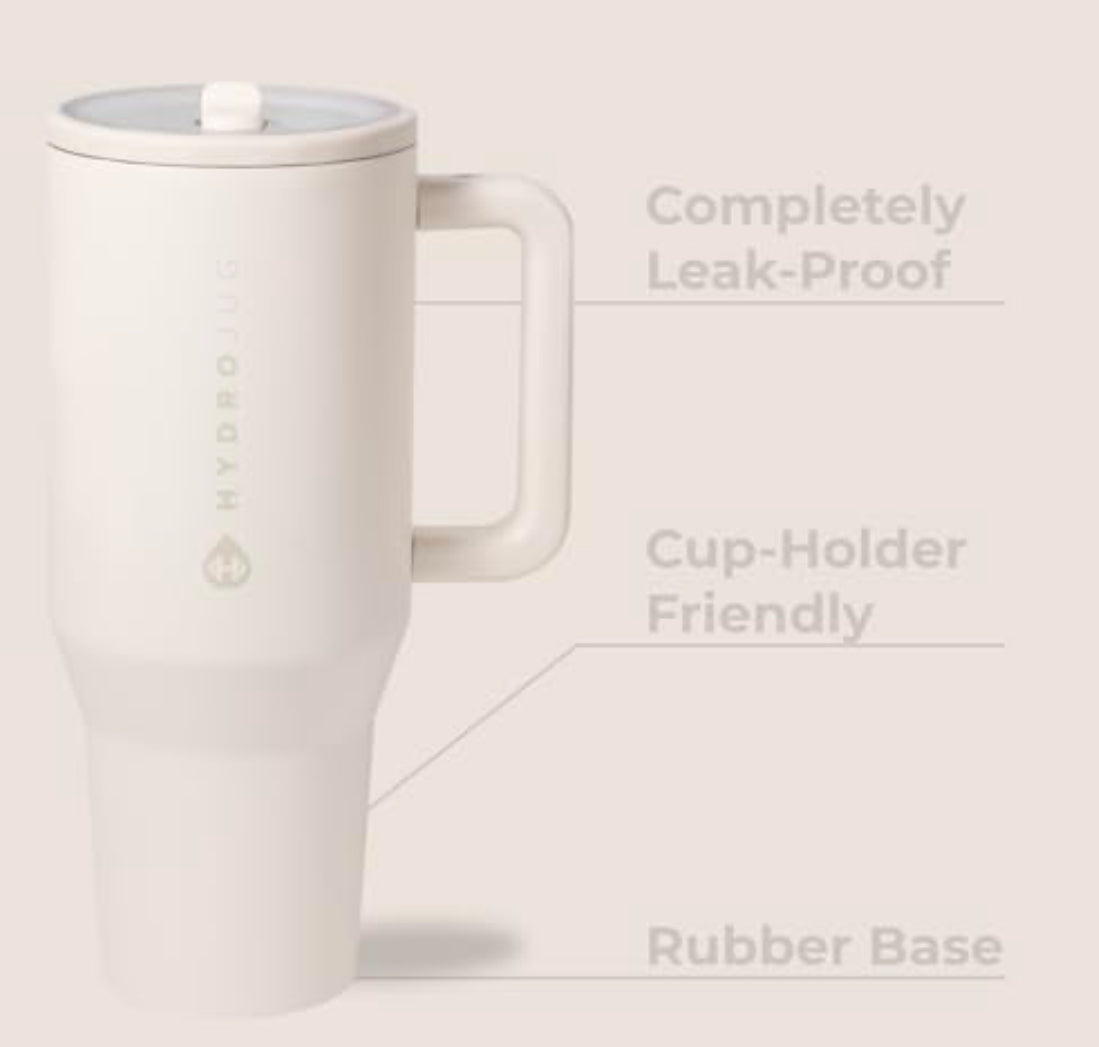 Portable 40Oz Insulated Mug with Lid and Straw Stainless Steel Vacuum Tumbler Leak Resistant Water Bottle Reusable Insulated Cup