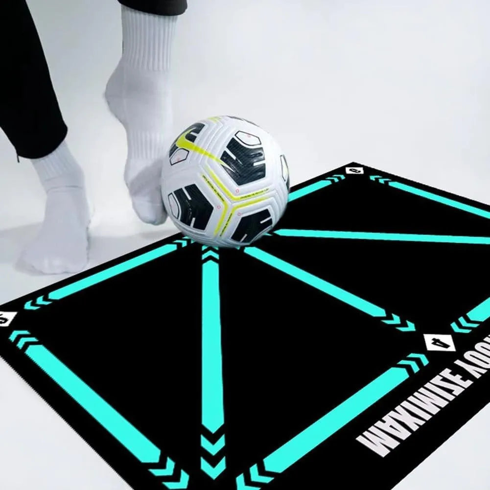 Tapis d'entraînement de football en salle 60 x 90 cm, assistant de dribble silencieux, entraîneur de props, tapis résistant à l'usure et antidérapant, carpe