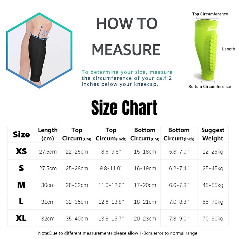 (XS-XL) 1 paire de protège-tibias de football pour enfants et adultes, protège-mollets anti-chocs, manchons de protection pour les jambes et l'entraînement des adolescents