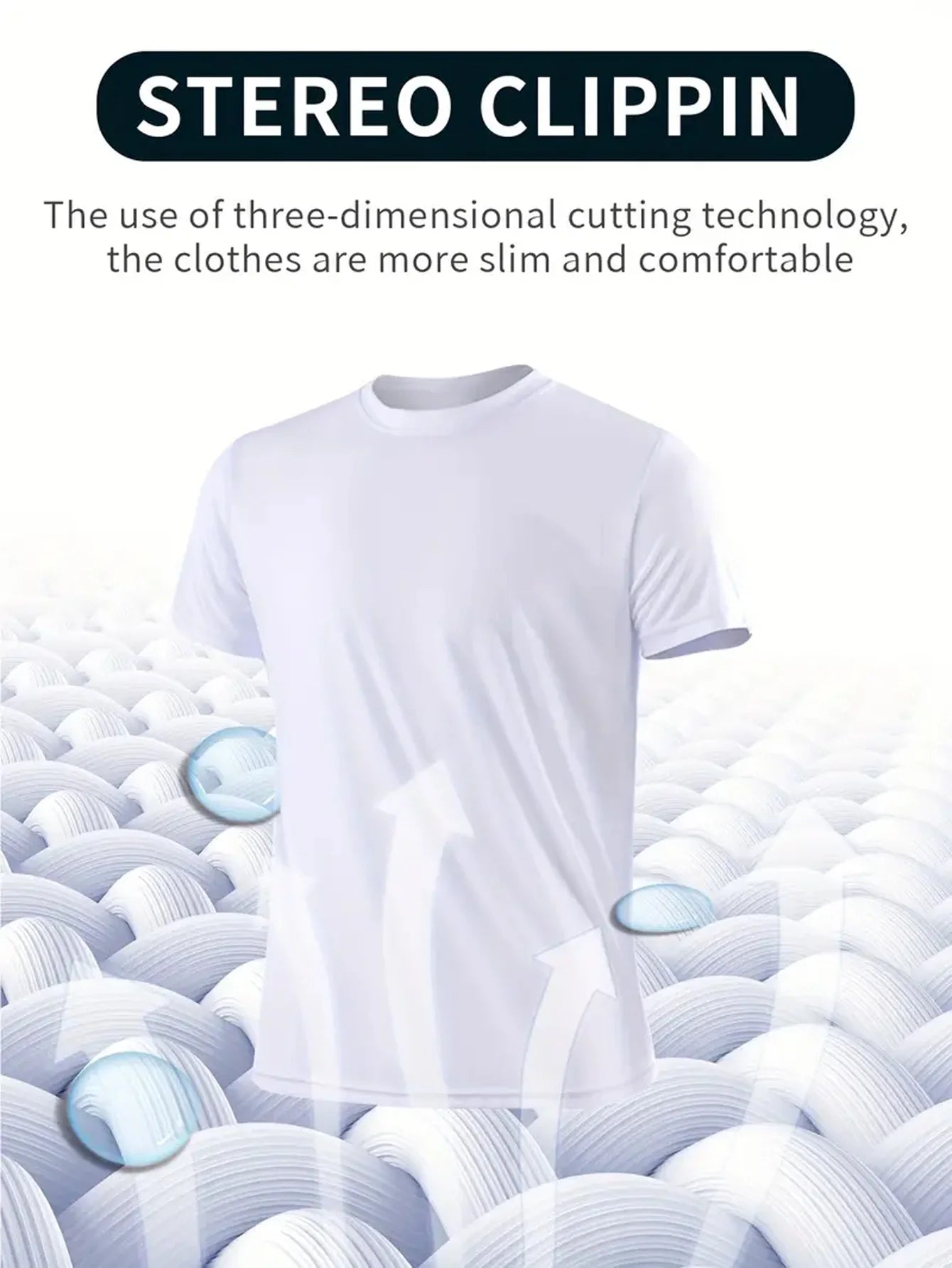 Round Neck T-Shirt 6-Piece White Ultra-Light Men'S Quick-Drying Breathable Sweat-Absorbent Shirt Suitable for Fitness Gym and Ru