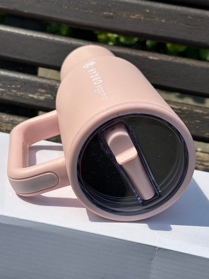 Portable 40Oz Insulated Mug with Lid and Straw Stainless Steel Vacuum Tumbler Leak Resistant Water Bottle Reusable Insulated Cup
