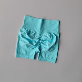 Short de sport femme - Taille haute, galbant et séchage rapide