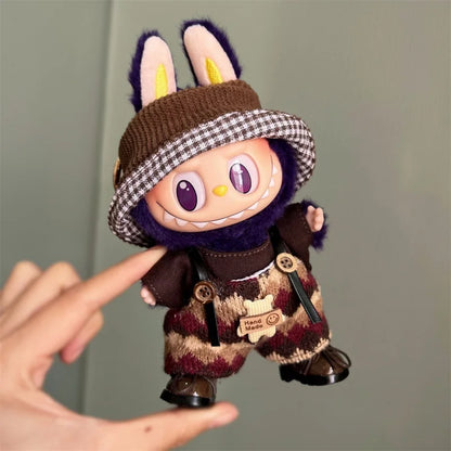 Vêtements et accessoires pour mini-poupées en peluche de 17 cm Labubu  : la tenue parfaite pour votre poupée