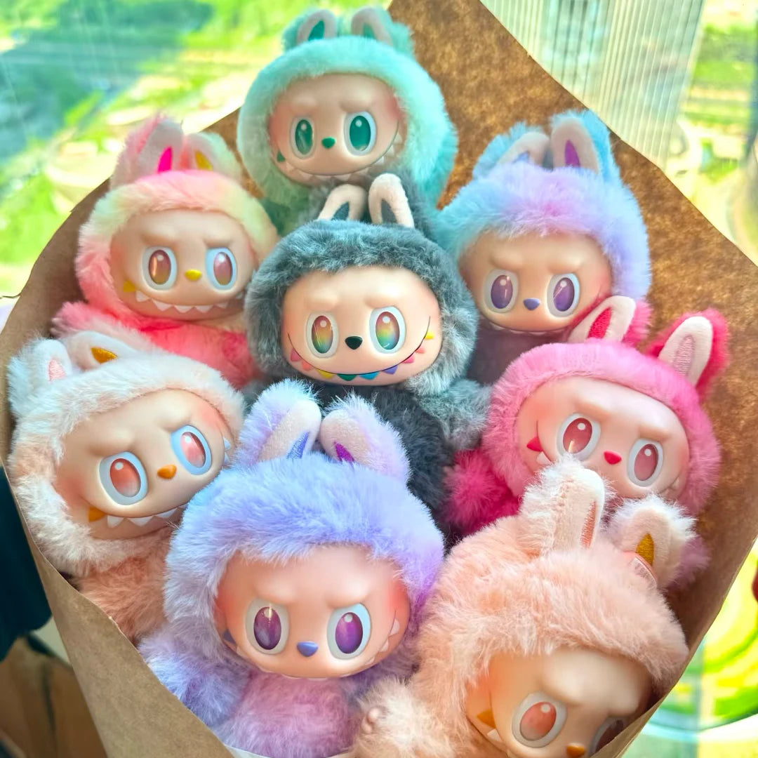 Adorable bubu V3 The Monsters Box Toy Sweetheart Vinyl Doll Kawaii Sac à dos Pendentif Décoration Peluche Poupée Vêtements Porte-clés Cadeaux