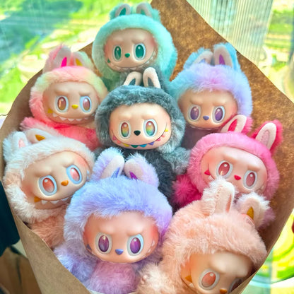 Adorable bubu V3 The Monsters Box Toy Sweetheart Vinyl Doll Kawaii Sac à dos Pendentif Décoration Peluche Poupée Vêtements Porte-clés Cadeaux