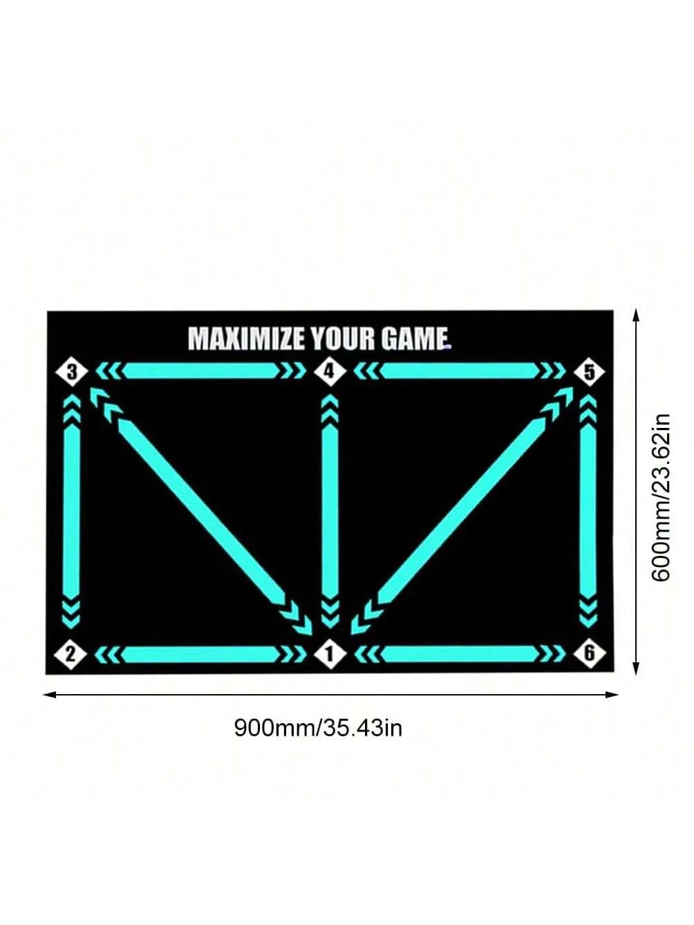 Thick Non-Slip Soccer Training Mat - 60x90cm Foldable Practice Equipment for Kids & Adults, Perfect for Indoor & Outdoor Football Fun!