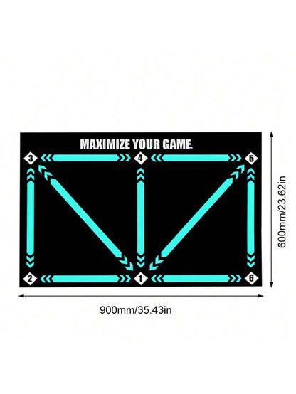 Thick Non-Slip Soccer Training Mat - 60x90cm Foldable Practice Equipment for Kids & Adults, Perfect for Indoor & Outdoor Football Fun!