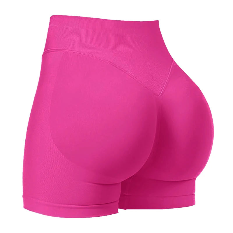 Short de sport pour femme, short de sport, de cyclisme, de fitness, de 11,4 cm, à bande côtelée basse, short de yoga, d'entraînement, legging sans coutures