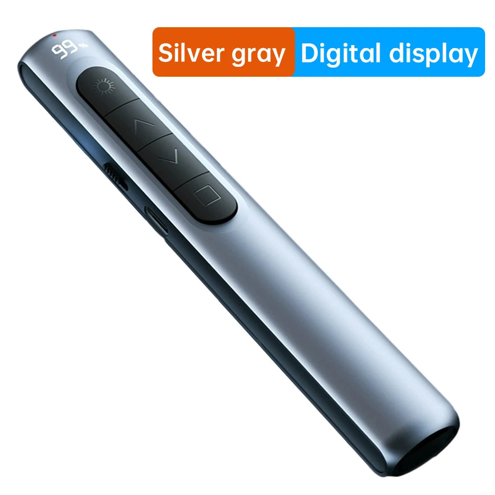 Rechargeable Digital Display Remote Page Turner Wireless Remote Control Slide Page Turner Clicker Volume Controller