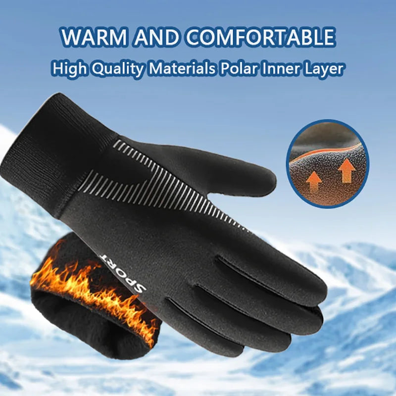 YANBIGUO Kids Winter Gloves - Thermal, Water-Resistant Full Finger Gloves for Boys and Girls Perfect for Running, Cycling, and Football in Cold Weather