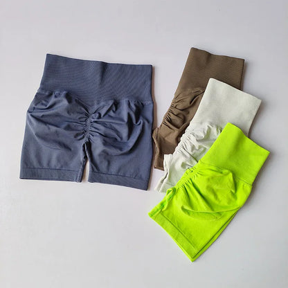Short de sport femme - Taille haute, galbant et séchage rapide