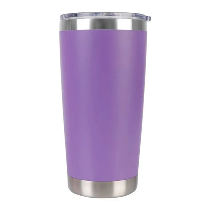 Tasse à café isotherme en acier inoxydable de 20 oz  avec couvercle, isolée et étanche.