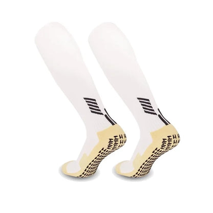 Chaussettes de football antidérapantes à tube long, chaussettes de football respirantes à fond éponge pour adultes, jeunes et enfants, chaussettes de sport 