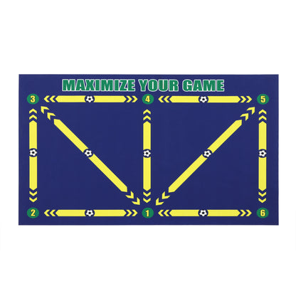 Thick Non-Slip Soccer Training Mat - 60x90cm Foldable Practice Equipment for Kids & Adults, Perfect for Indoor & Outdoor Football Fun!