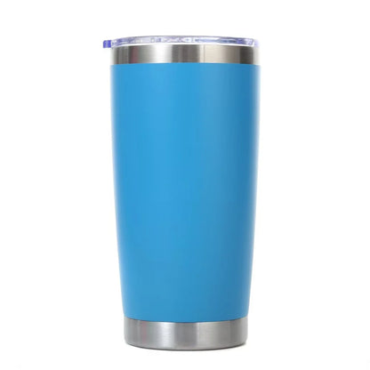 Tasse à café isotherme en acier inoxydable de 20 oz  avec couvercle, isolée et étanche.