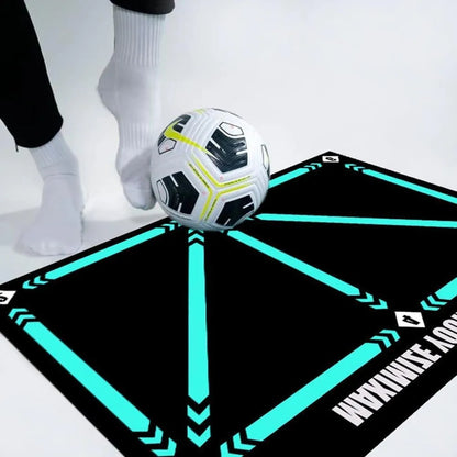 Tapis d'entraînement de football en salle 60 x 90 cm, assistant de dribble silencieux, entraîneur de props, tapis résistant à l'usure et antidérapant, carpe
