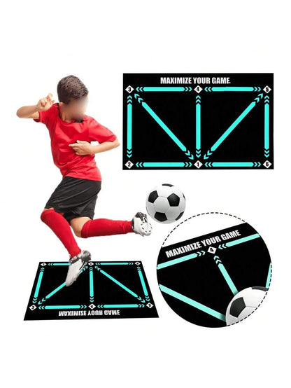 Thick Non-Slip Soccer Training Mat - 60x90cm Foldable Practice Equipment for Kids & Adults, Perfect for Indoor & Outdoor Football Fun!