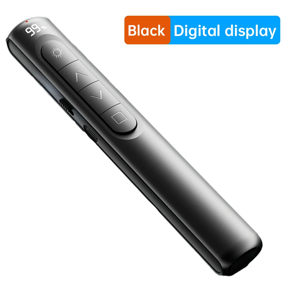 Rechargeable Digital Display Remote Page Turner Wireless Remote Control Slide Page Turner Clicker Volume Controller