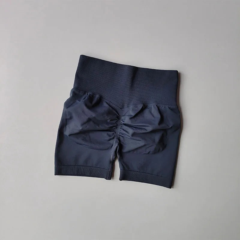 Short de sport femme - Taille haute, galbant et séchage rapide
