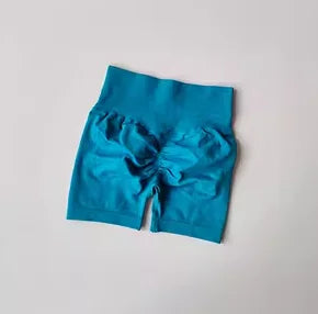 Short de sport femme - Taille haute, galbant et séchage rapide