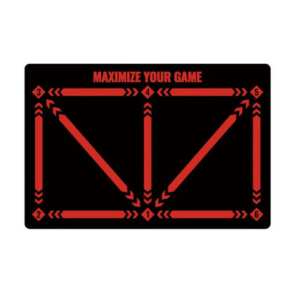 Tapis d'entraînement de football en salle 60 x 90 cm, assistant de dribble silencieux, entraîneur de props, tapis résistant à l'usure et antidérapant, carpe