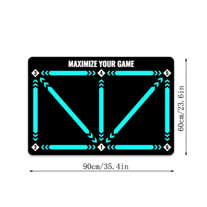Tapis d'entraînement de football en salle 60 x 90 cm, assistant de dribble silencieux, entraîneur de props, tapis résistant à l'usure et antidérapant, carpe