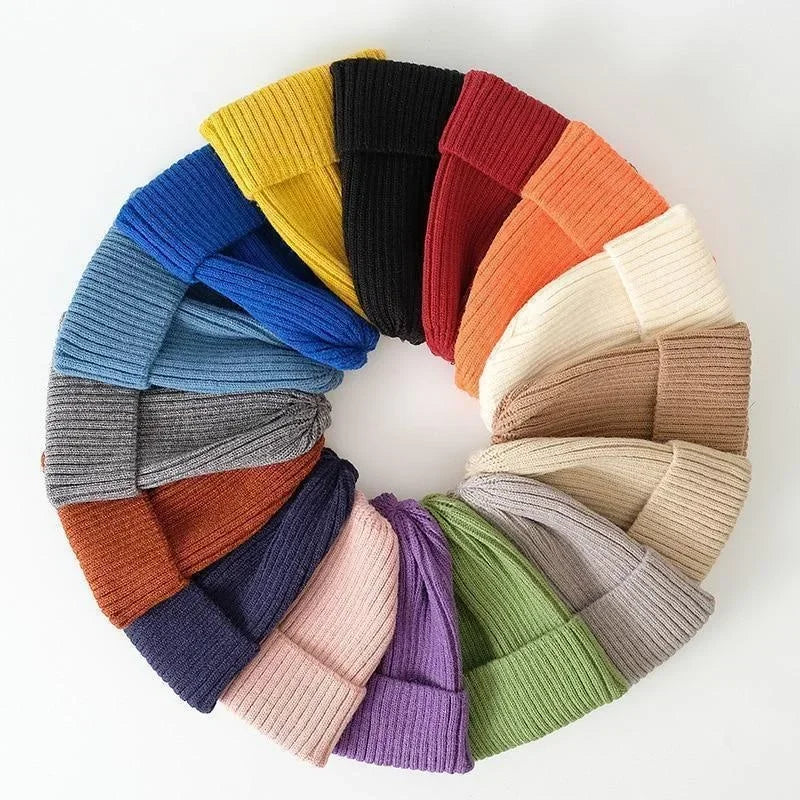 Cozy Unisex Knitted Beanie: Perfect Winter Accessory for Men, Women, Boys & Girls - Stylish Solid Color Crochet Hat