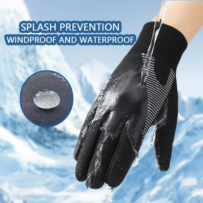 YANBIGUO Kids Winter Gloves - Thermal, Water-Resistant Full Finger Gloves for Boys and Girls Perfect for Running, Cycling, and Football in Cold Weather