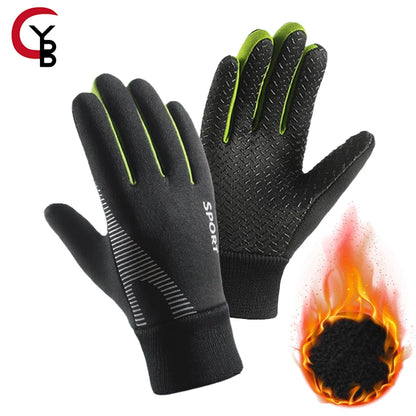 YANBIGUO Kids Winter Gloves - Thermal, Water-Resistant Full Finger Gloves for Boys and Girls Perfect for Running, Cycling, and Football in Cold Weather