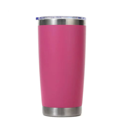 Tasse à café isotherme en acier inoxydable de 20 oz  avec couvercle, isolée et étanche.