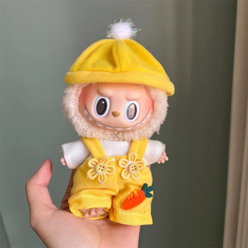 Vêtements et accessoires pour mini-poupées en peluche de 17 cm Labubu  : la tenue parfaite pour votre poupée