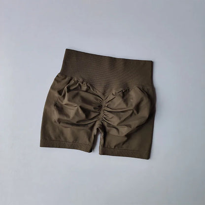 Short de sport femme - Taille haute, galbant et séchage rapide