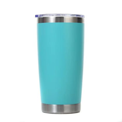 Tasse à café isotherme en acier inoxydable de 20 oz  avec couvercle, isolée et étanche.