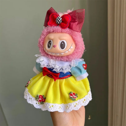 Vêtements et accessoires pour mini-poupées en peluche de 17 cm Labubu  : la tenue parfaite pour votre poupée