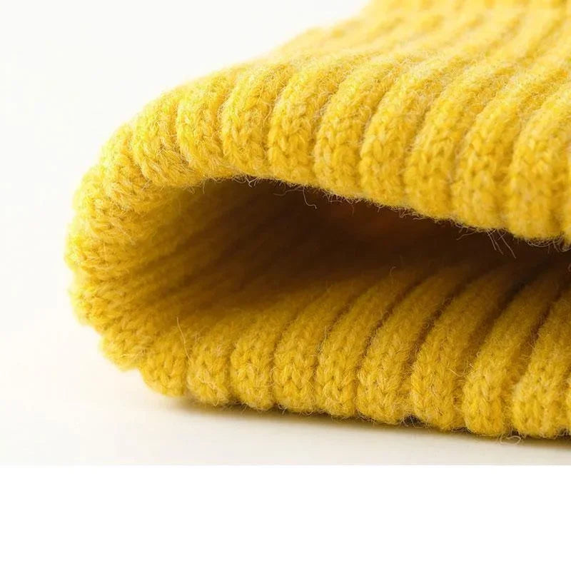 Cozy Unisex Knitted Beanie: Perfect Winter Accessory for Men, Women, Boys & Girls - Stylish Solid Color Crochet Hat