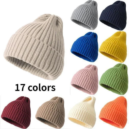Cozy Unisex Knitted Beanie: Perfect Winter Accessory for Men, Women, Boys & Girls - Stylish Solid Color Crochet Hat