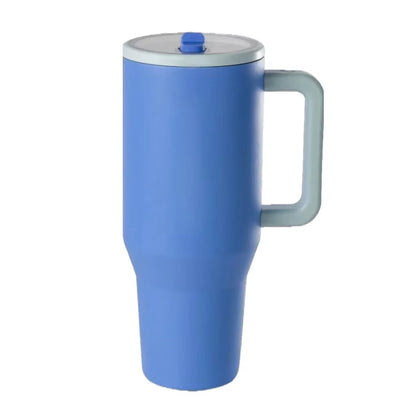 Portable 40Oz Insulated Mug with Lid and Straw Stainless Steel Vacuum Tumbler Leak Resistant Water Bottle Reusable Insulated Cup